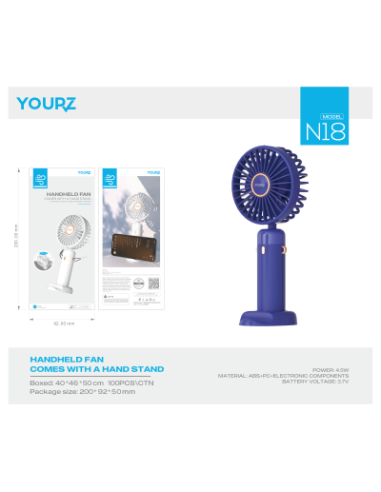 YOURZ ΑΝΕΜΙΣΤΗΡΑΚΙ ΕΠΑΝAΦ.4,5W BLUE