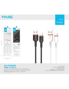 ΚΑΛΩΔΙΟ YOURZ USB-TYPE C 6A 1M